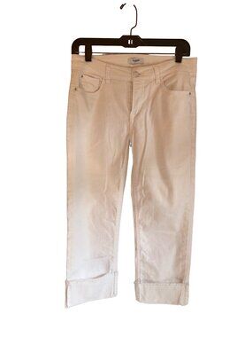 Kensie White Cropped Jeans Size 6/28 Cotton Blend Casual Womens Pants